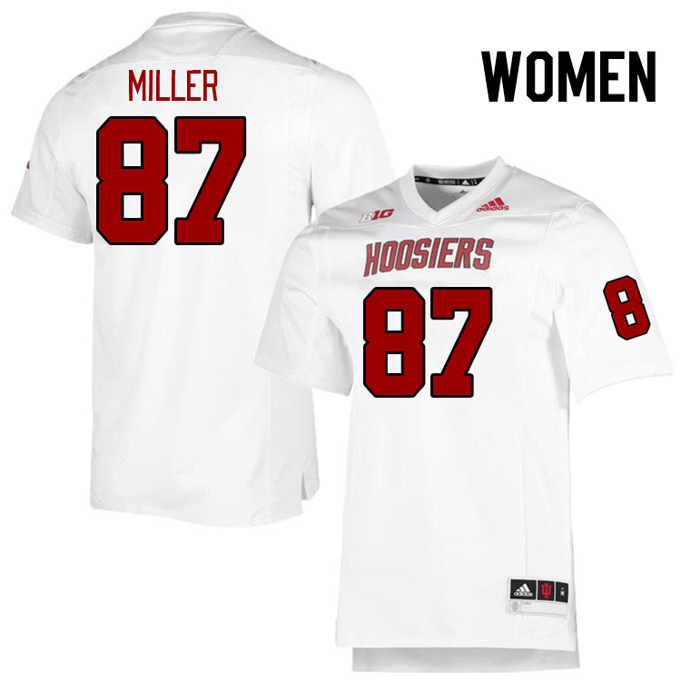 Women #87 Ryan Miller Indiana Hoosiers College Football Jerseys Stitched-Retro